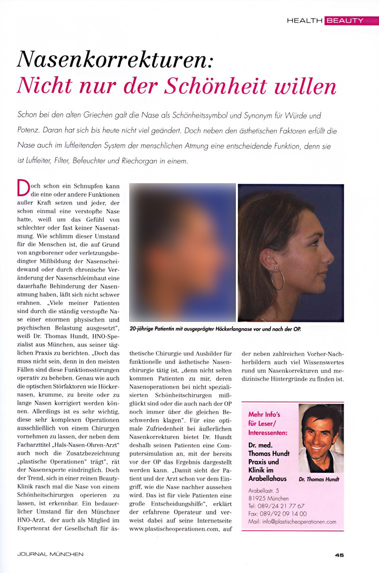 Dr. Hundt Journal M�nchen 2004